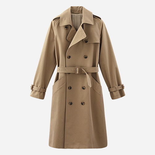 DEMO Home Coffee Brown Trench Coat